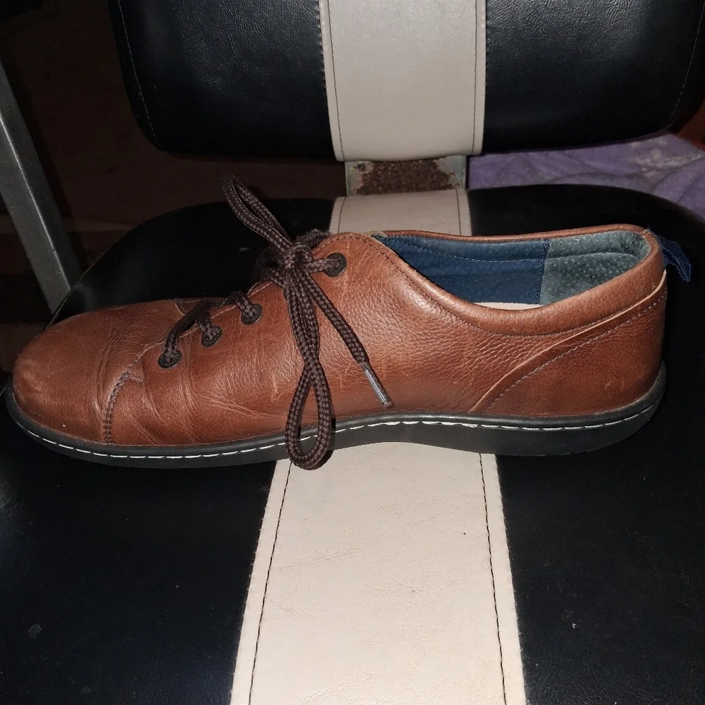 Birkenstock Men's Brown Leather Casual Shoes In A EU 43 Or US 10-10.5 Luxury